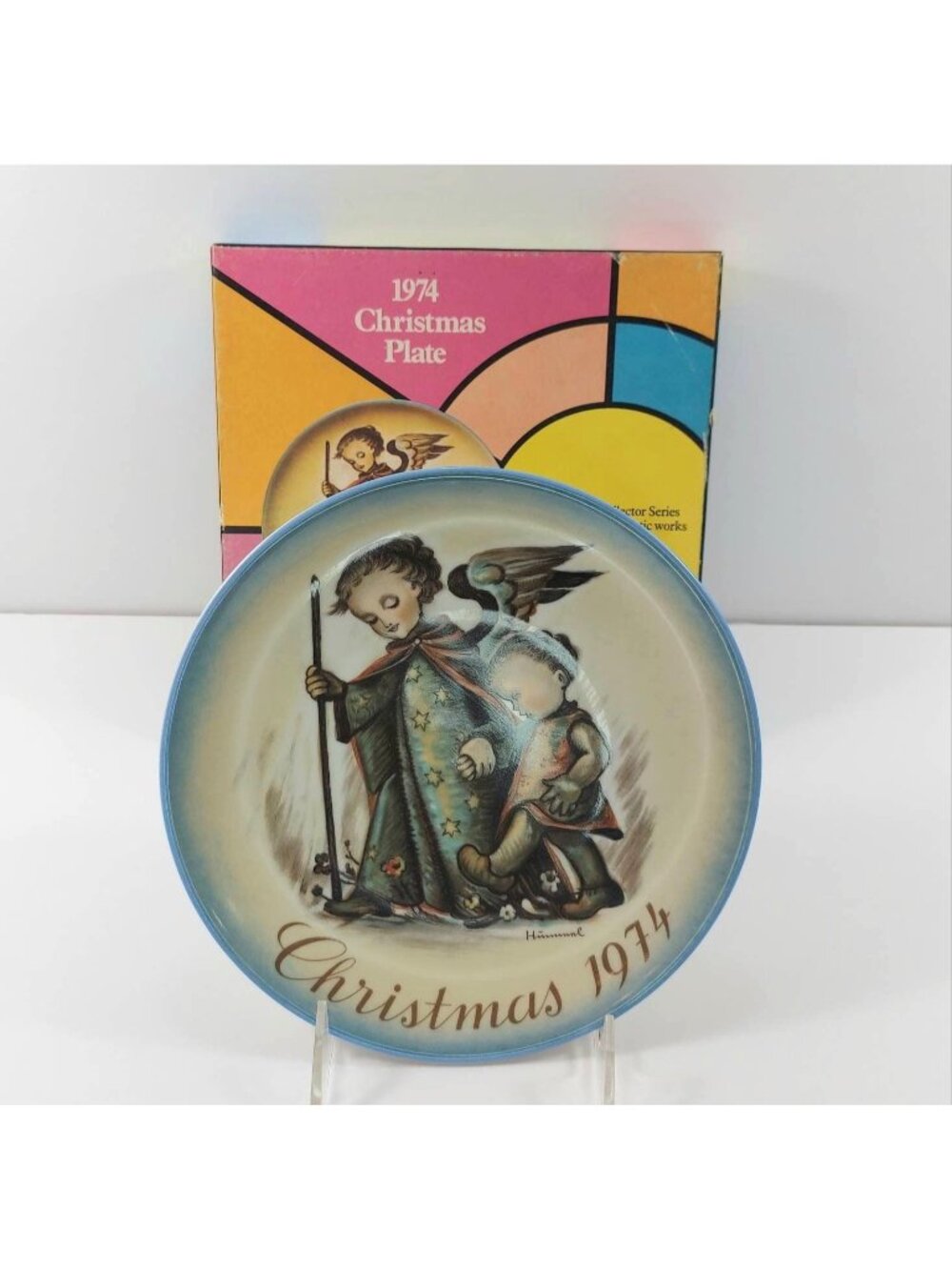 Hummel 1972 Collectible Christmas Plate, The Guardian Angel